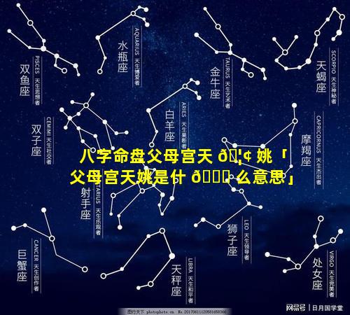 八字命盘父母宫天 🦢 姚「父母宫天姚是什 🍀 么意思」